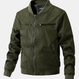 James | Suede Bomber Jacket with Padded Lining