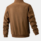 James | Suede Bomber Jacket with Padded Lining