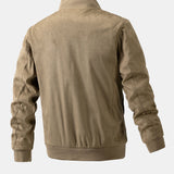 James | Suede Bomber Jacket with Padded Lining