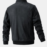 James | Suede Bomber Jacket with Padded Lining