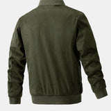 James | Suede Bomber Jacket with Padded Lining