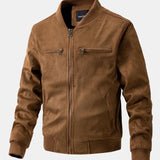 James | Suede Bomber Jacket with Padded Lining