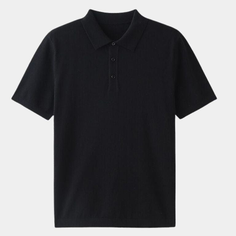 Brandon | Classic Short Sleeve Polo with Button Placket