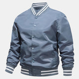 Hudson | Ribbed Trim Baseball Jacket