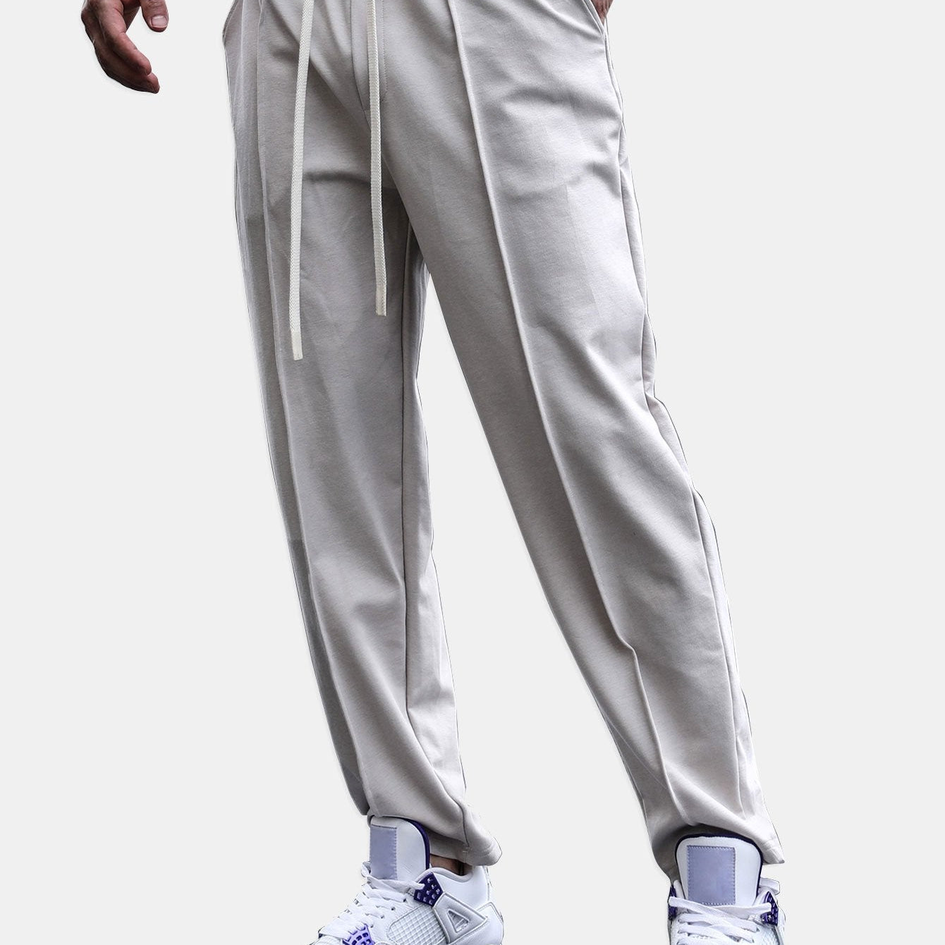 Denis | Tapered Joggers with Crease