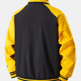 Jensen | Stand Collar Baseball Jacket with Contrast Embroidery