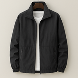 Reed men's lightweight stand collar jacket in Black, view 5