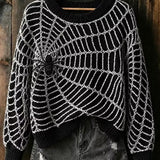 Jocelyn Spider Web Sweatshirt, detail view