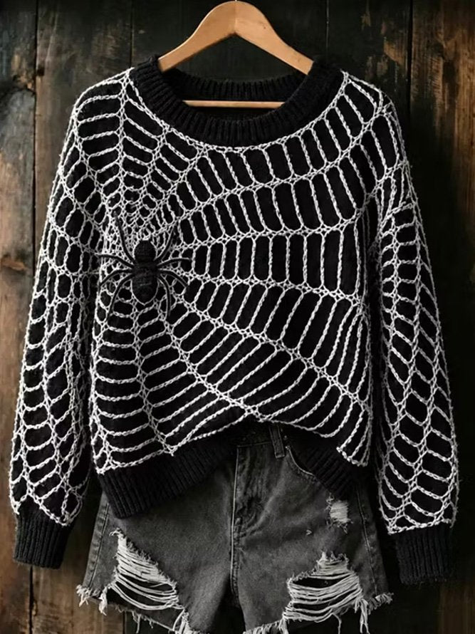 Jocelyn Spider Web Sweatshirt, detail view