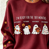 Manuela | Halloween-Inspired Round Neck Long Sleeve Sweatshirt