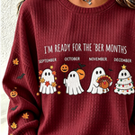 Michelle Holiday Ghost Sweatshirt, detail view