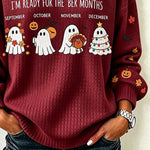 Michelle Holiday Ghost Sweatshirt, detail view