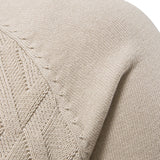 Reese | Geometric Motif Jacquard Crew Neck Sweater