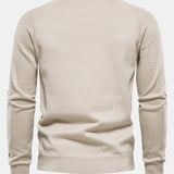 Reese | Geometric Motif Jacquard Crew Neck Sweater