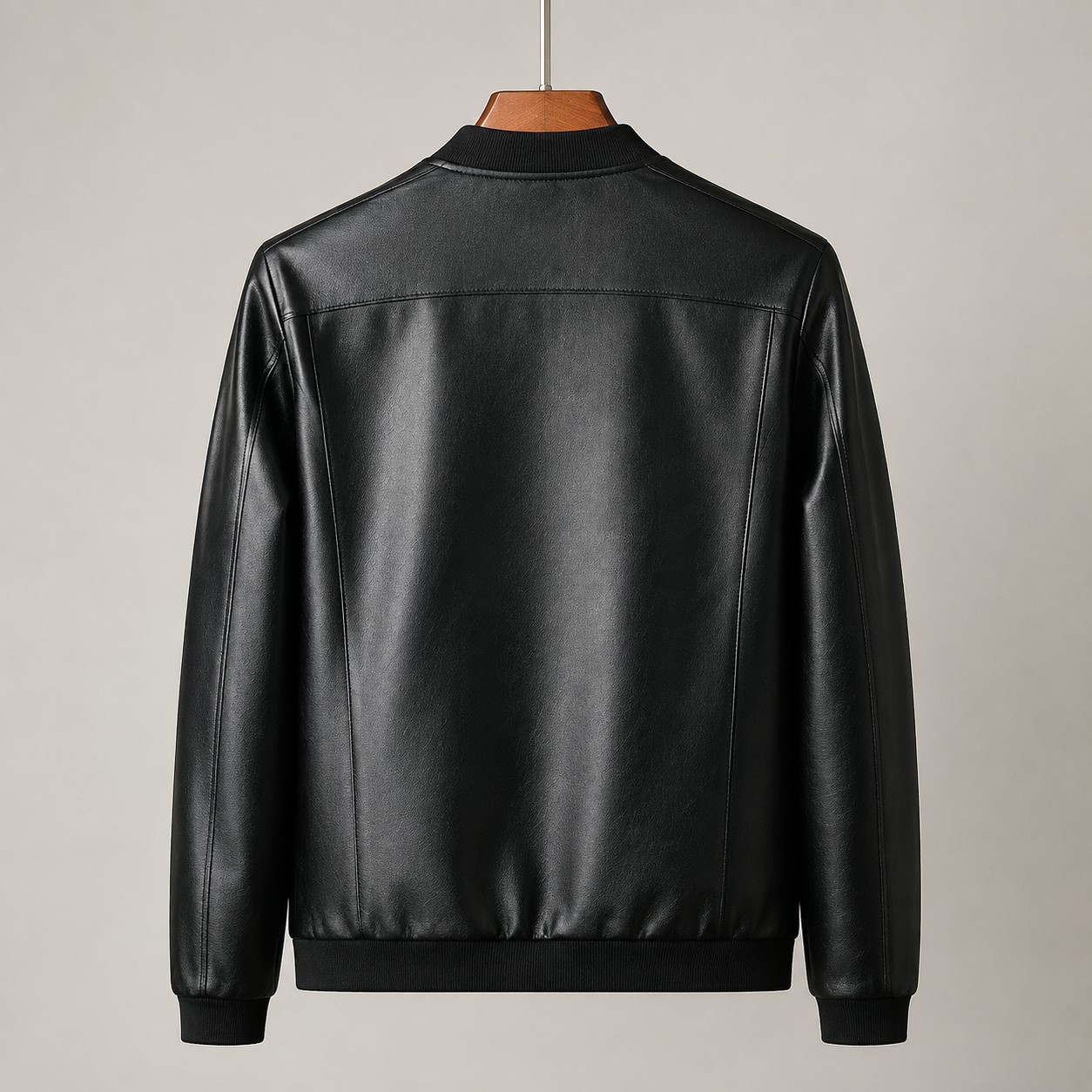 Kurt men's smooth leather bomber jacket, view 8