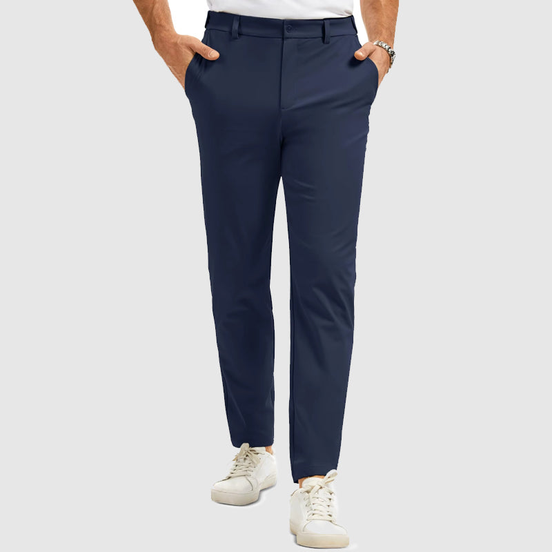 Tate men's slim fit straight leg pants in Blue, view 4