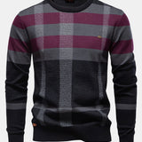 Walker | Checked Crew Neck Sweater