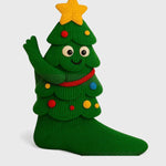 Gladys Christmas Tree socks, front view