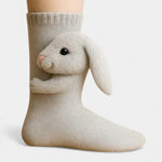 Connie Bunny socks, front view