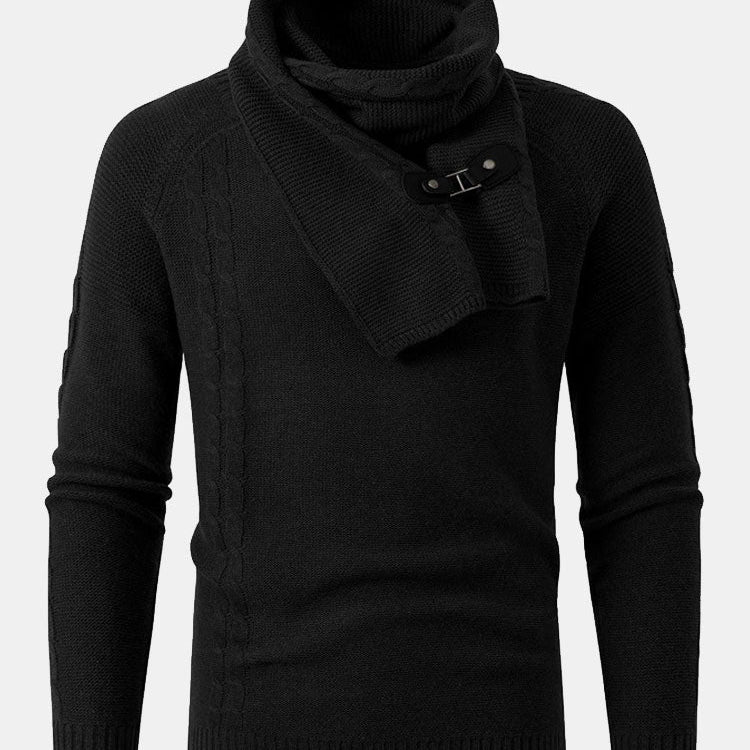 Rhys | Sweater with Detachable Shawl Collar
