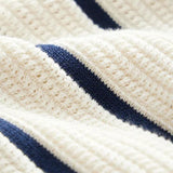 Jason | Wide Stripe Knit Polo with Button Placket
