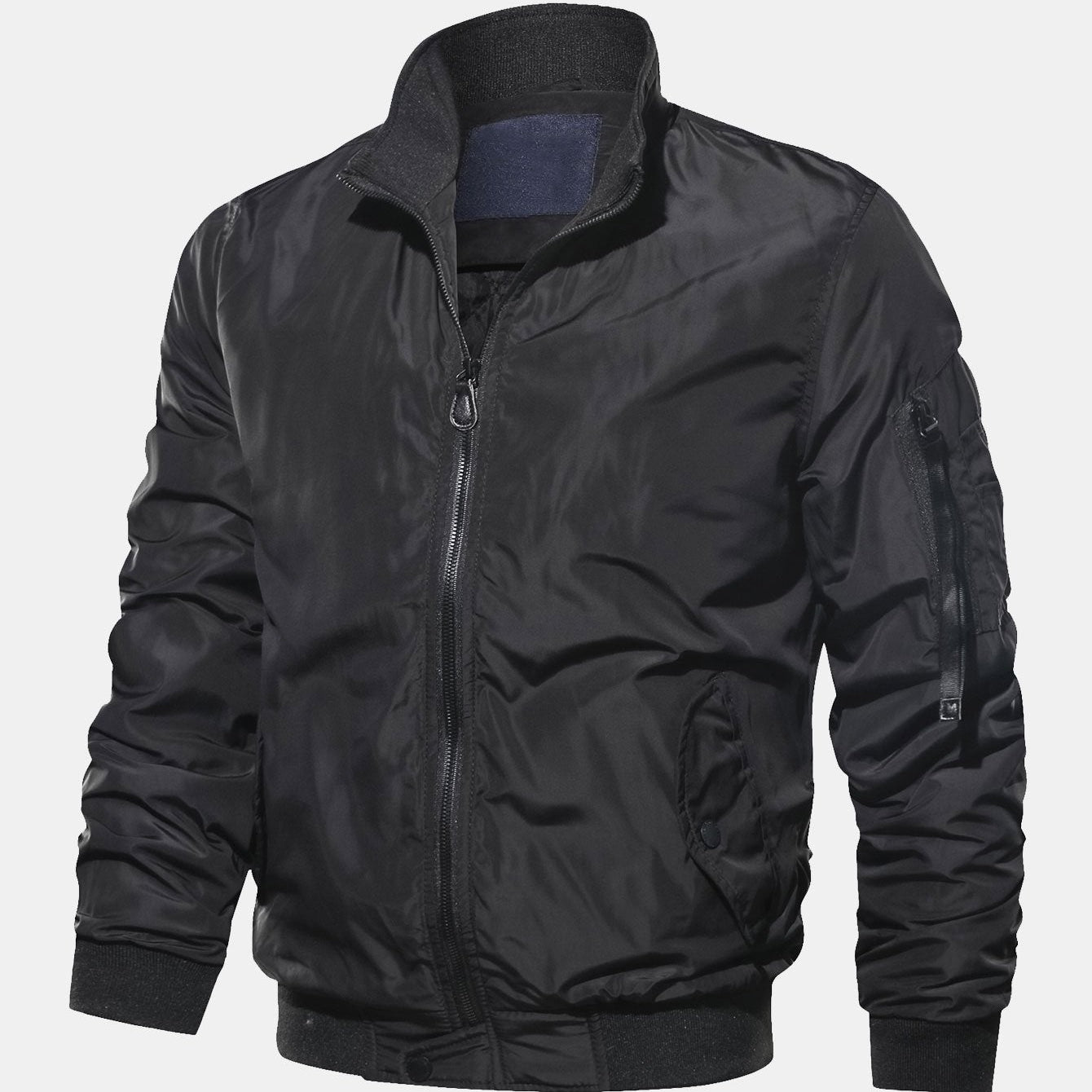 Knox | Bomber Jacket with Funnel Neck Collar