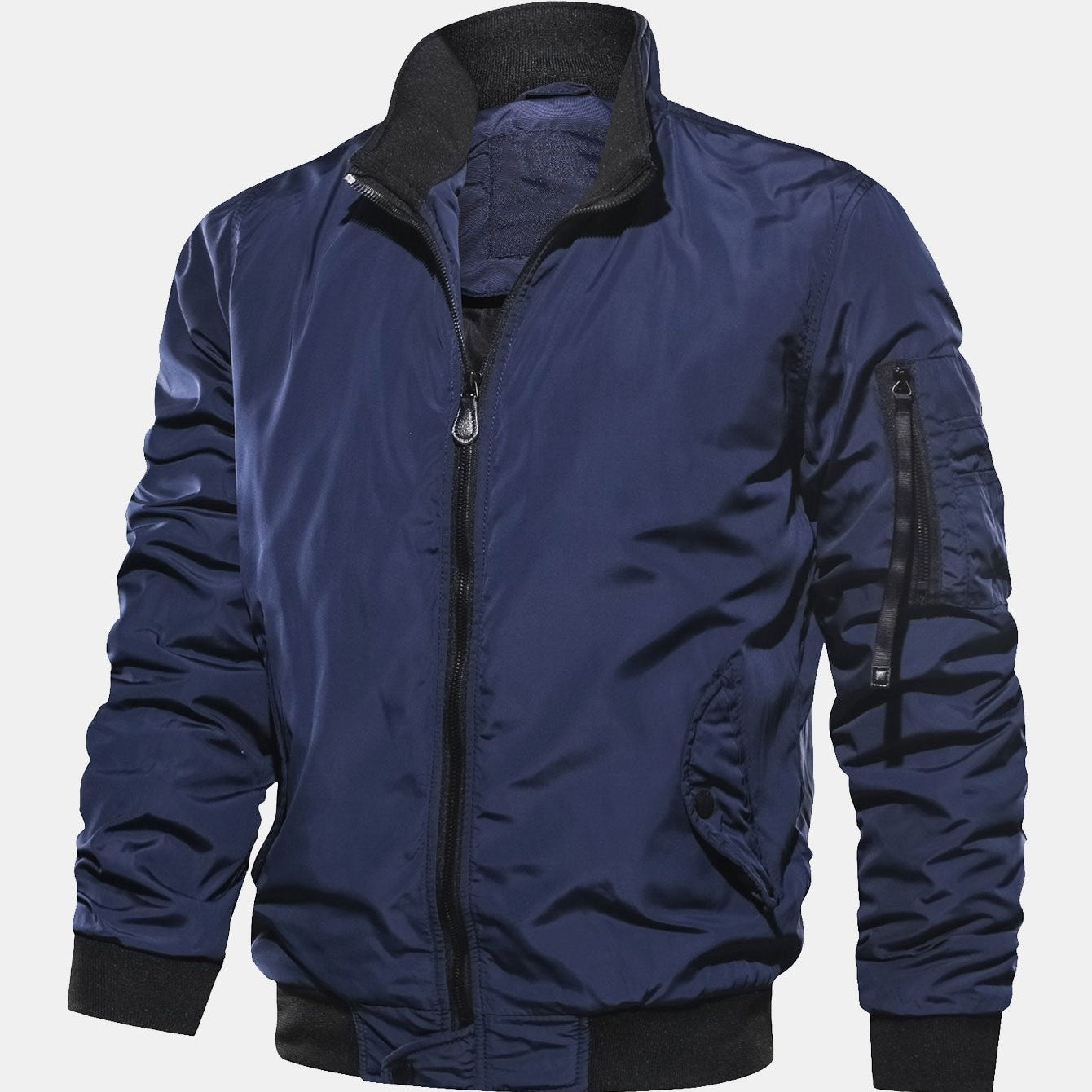 Knox | Bomber Jacket with Funnel Neck Collar