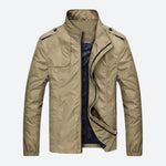 Dwight men's lightweight military jacket in Khaki, view 5