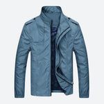 Dwight men's lightweight military jacket in Light Blue, view 4