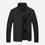 Dwight men's lightweight military jacket in Black, view 3