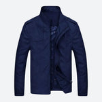 Dwight men's lightweight military jacket in Dark Blue, view 2