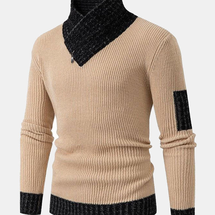 Nash | Contrast Turtleneck Sweater