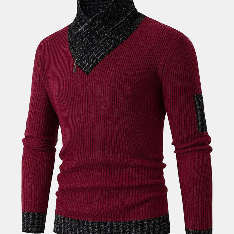 Nash | Contrast Turtleneck Sweater