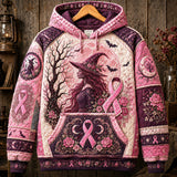 Pink Ribbon Witch Hoodie