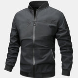 Preston | Zip-Up Bomber Jacket with Text Print