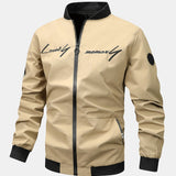 Preston | Zip-Up Bomber Jacket with Text Print