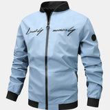 Preston | Zip-Up Bomber Jacket with Text Print