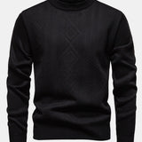 Miles | Geometric Jacquard Crew Neck Sweater