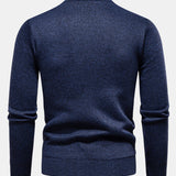 Miles | Geometric Jacquard Crew Neck Sweater