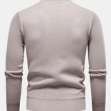 Miles | Geometric Jacquard Crew Neck Sweater