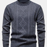 Miles | Geometric Jacquard Crew Neck Sweater