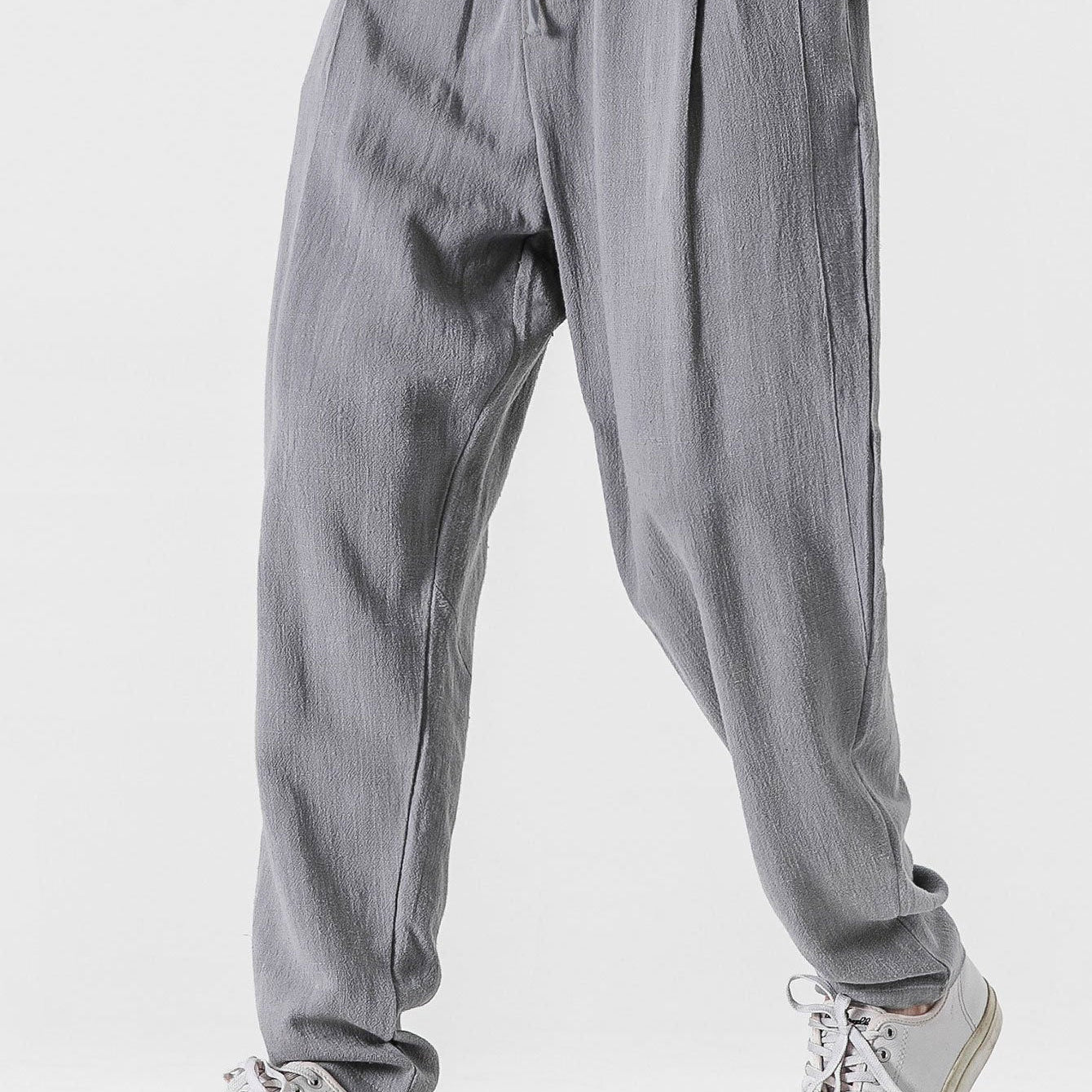 Michel | Relaxed Fit Linen Harem Pants