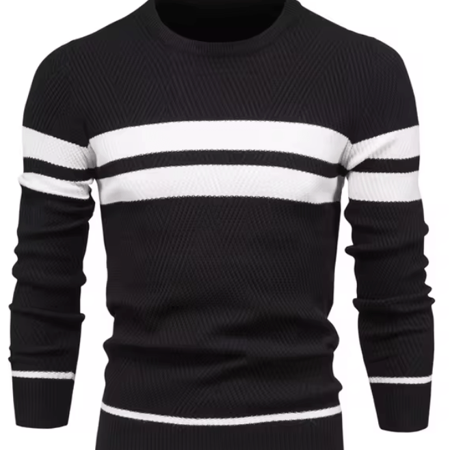 Finn | Herringbone Knit Sweater