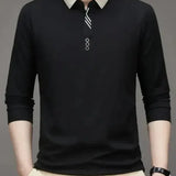 Patrick | Long Sleeve Polo with Ribbed Cuffs