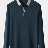 Patrick | Long Sleeve Polo with Ribbed Cuffs
