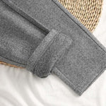 Clay men's herringbone pleated tapered pants in Gray, view 3