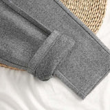 Clay men's herringbone pleated tapered pants in Gray, view 3