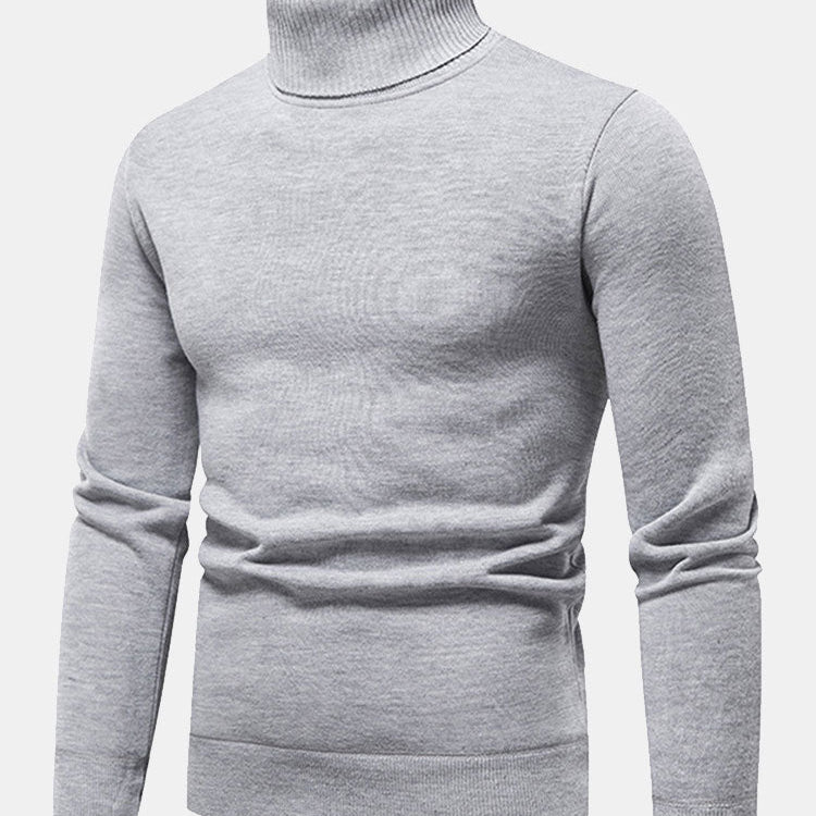 Theodore | Faux Fur Lined Turtleneck Sweater