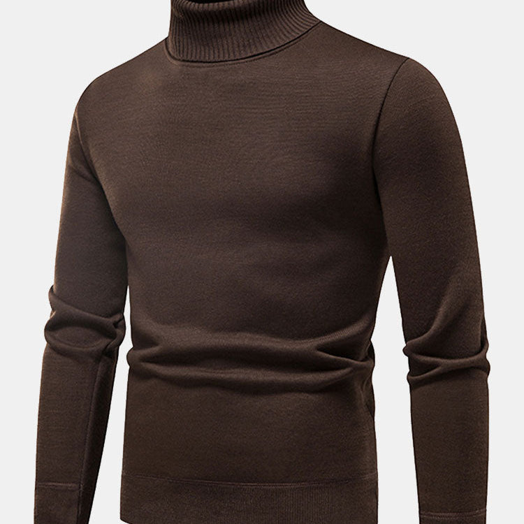 Theodore | Faux Fur Lined Turtleneck Sweater