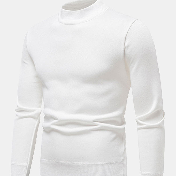 Sawyer | Faux Fur Lined Stand Collar Sweater